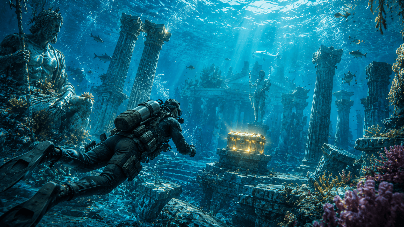 PUBG Mobile Sea Odyssey underwater ruins mode in update 4.5